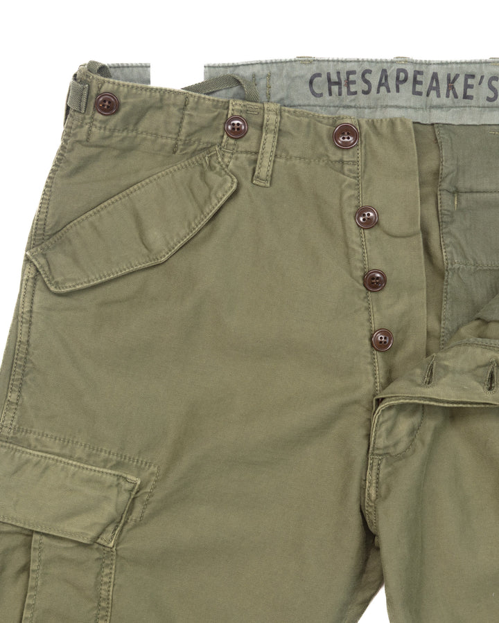 M51 Cargo Pants in Military Green Sateen