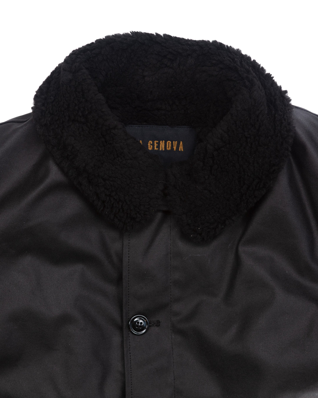 The Diamante Black Waxed Deck Jacket