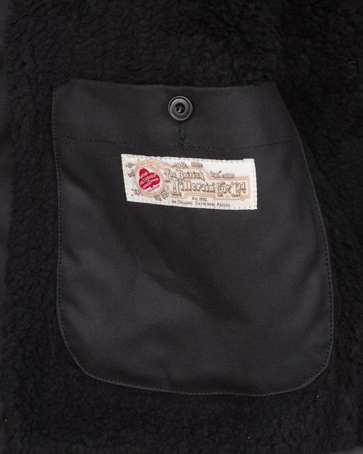 The Diamante Black Waxed Deck Jacket