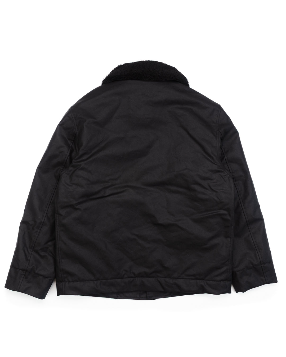 The Diamante Black Waxed Deck Jacket