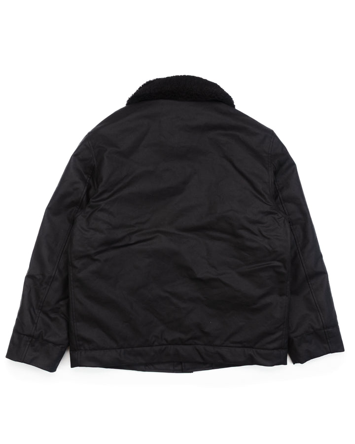 The Diamante Black Waxed Deck Jacket