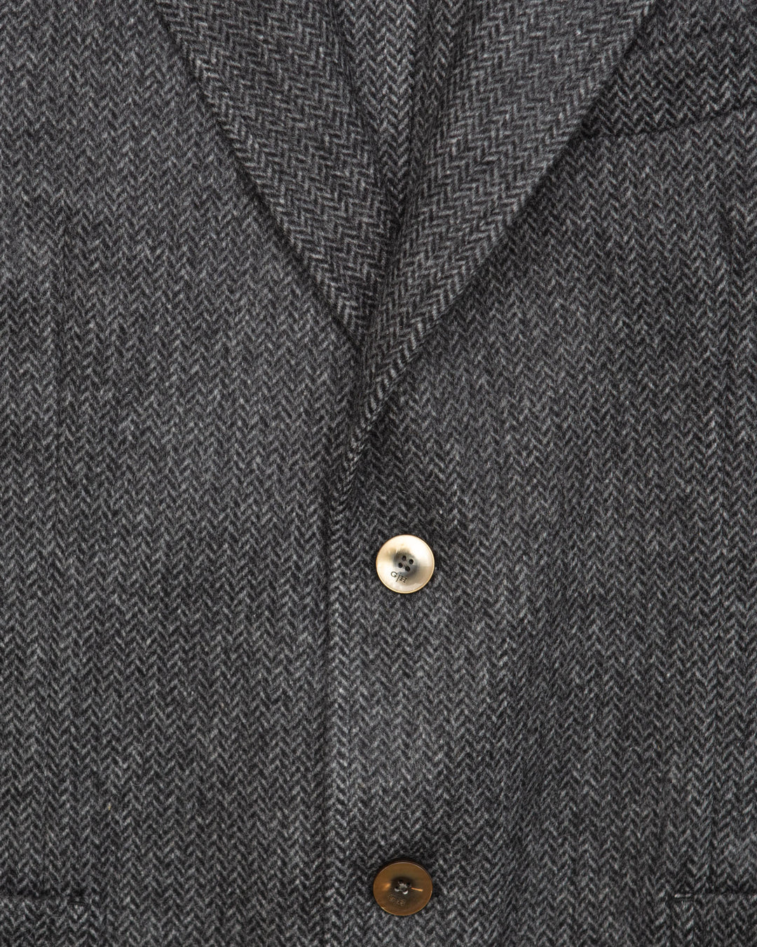 Blazer in Grey Herringbone Wool