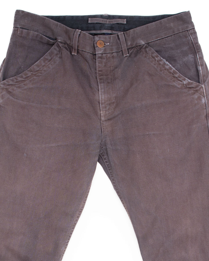 Worker's Chinos in Slub Bark #1542