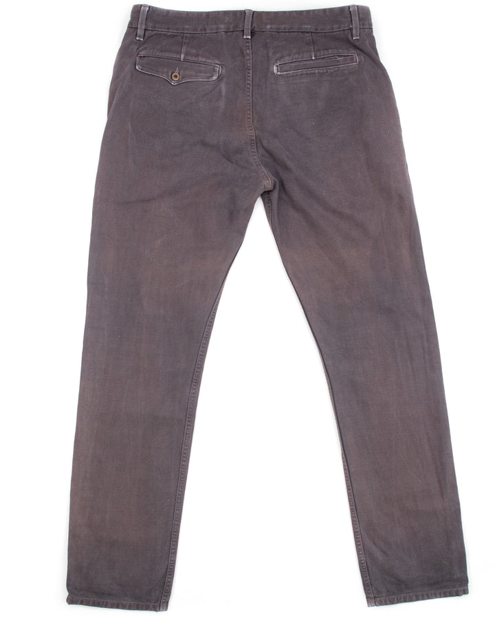 Worker's Chinos in Slub Bark #1542