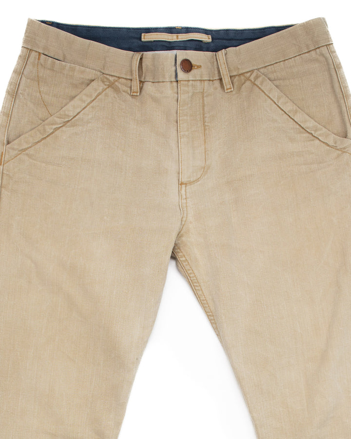 Worker's Chinos in Slub Tan #1544