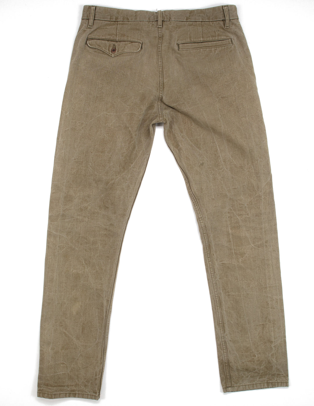 Worker's Chinos in Slub Army #1543