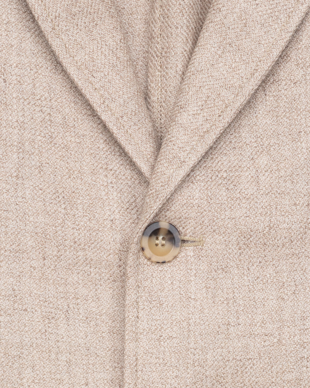 Relaxed Two-Button Casual Wool Blazer in Sand #1555