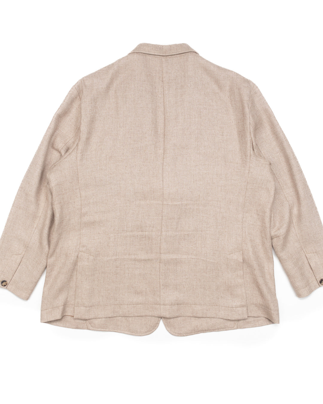 Relaxed Two-Button Casual Wool Blazer in Sand #1555