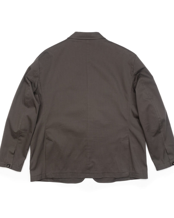 Relaxed Two-Button Blazer in Olive Grey #1556