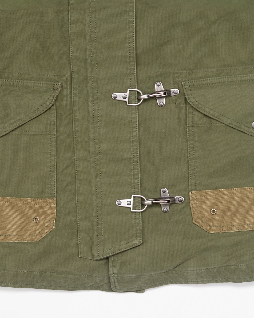 The Bedford Fireman Jacket in Military Green Jungle Cloth