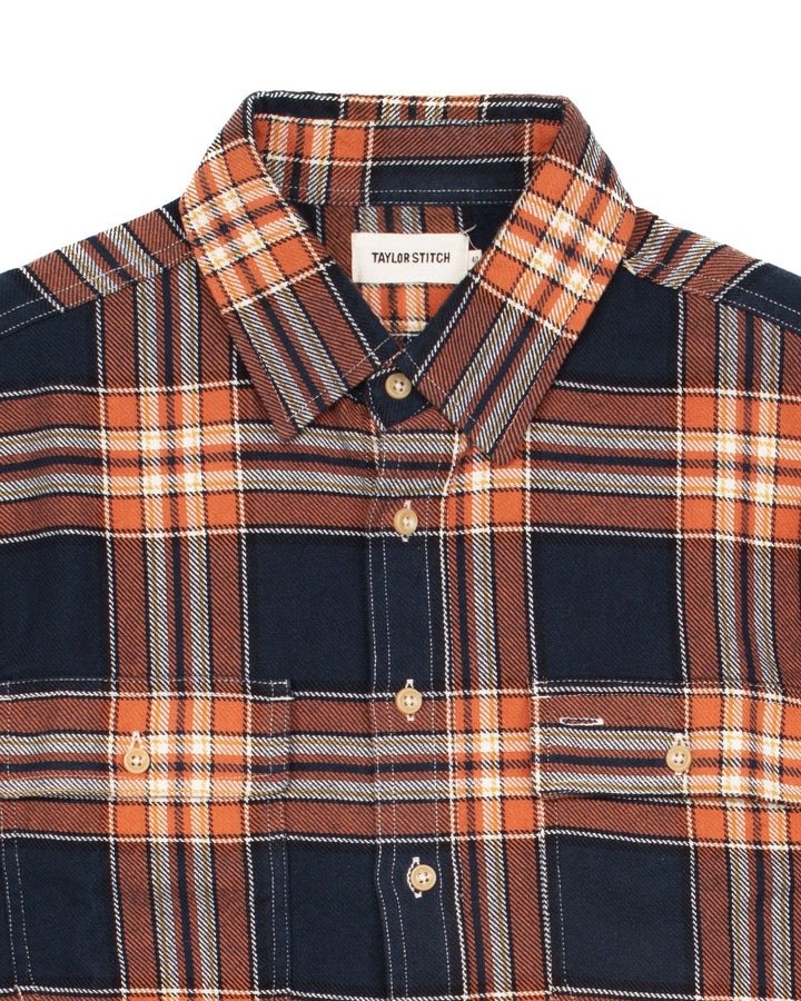 The Ledge Shirt in Rust Plaid #1664