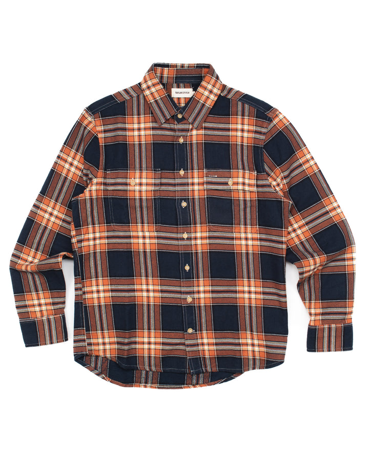 The Ledge Shirt in Rust Plaid #1664