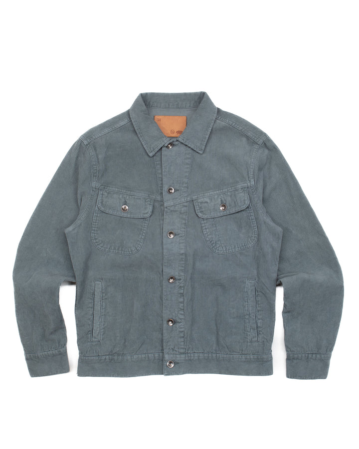 Long Haul Jacket in Sea Green Corduroy #1708