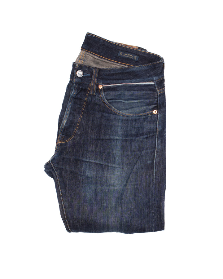 B-01 13oz Brown Cotton Selvedge #1719