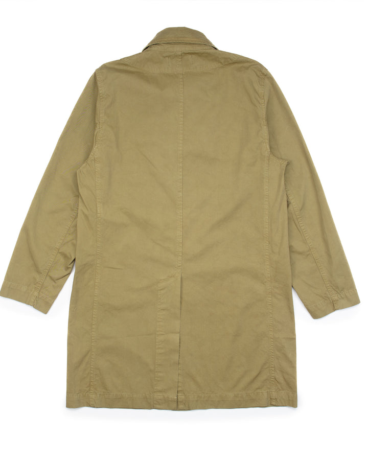 Trench Coat in Khaki Gabardine