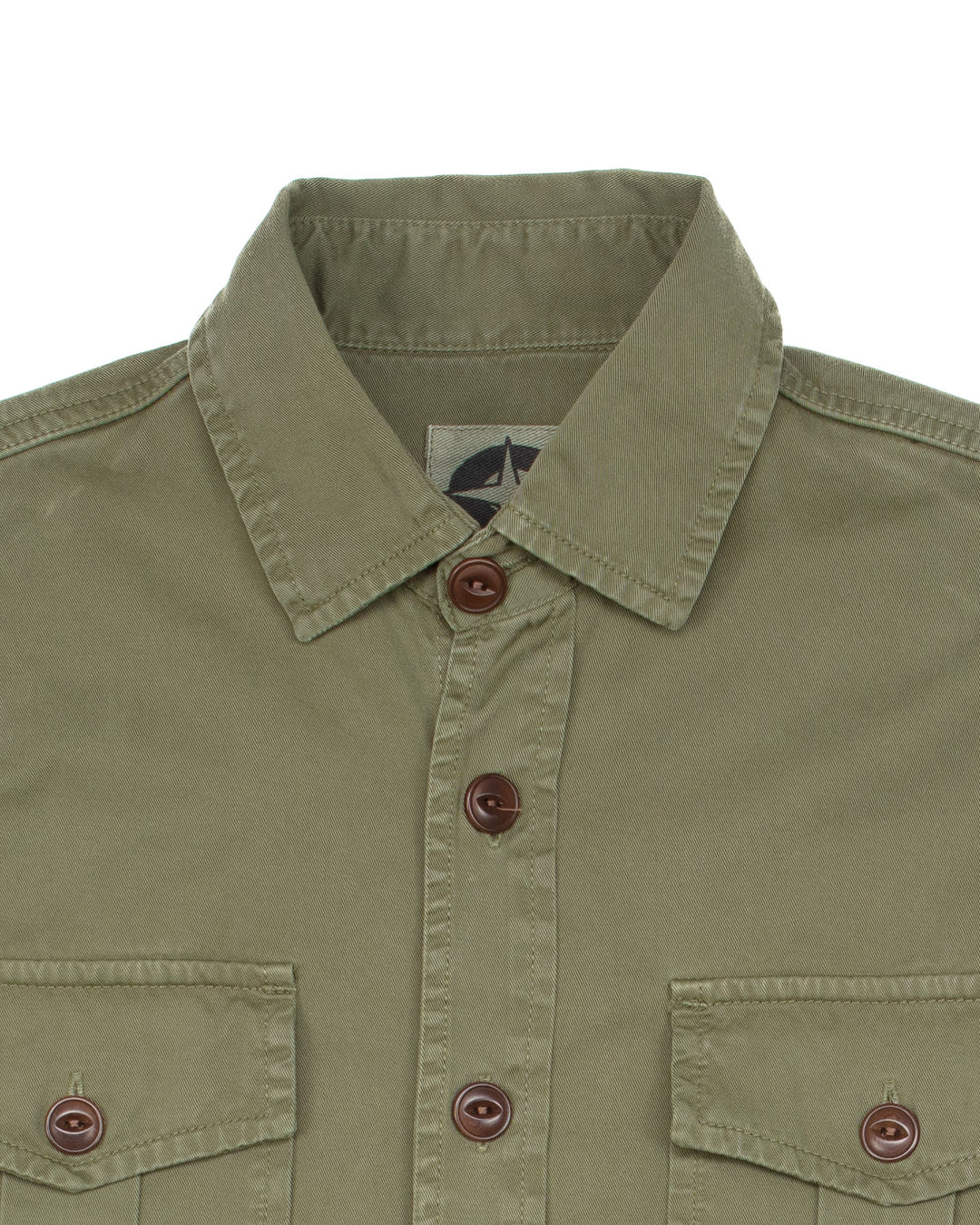 Alaska Guide Shirt in Military Green Gabardine