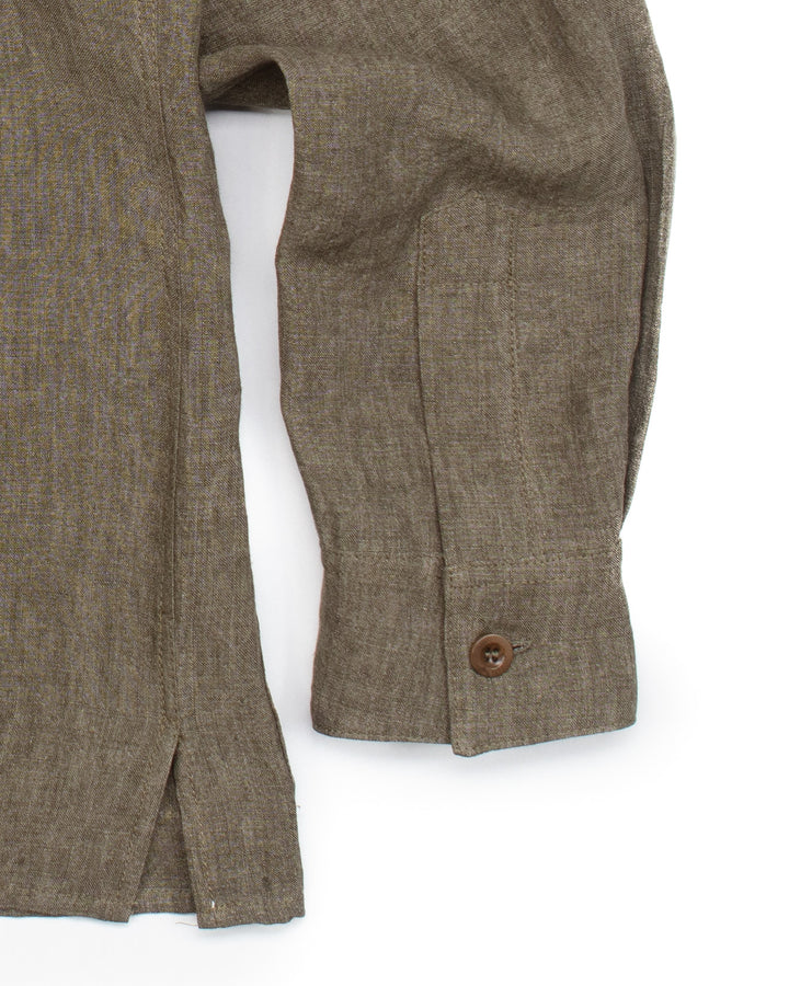 Ellis Jacket in Olive Linen