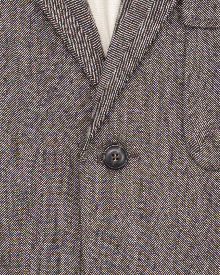 Chester Jacket in Washed Herringbone