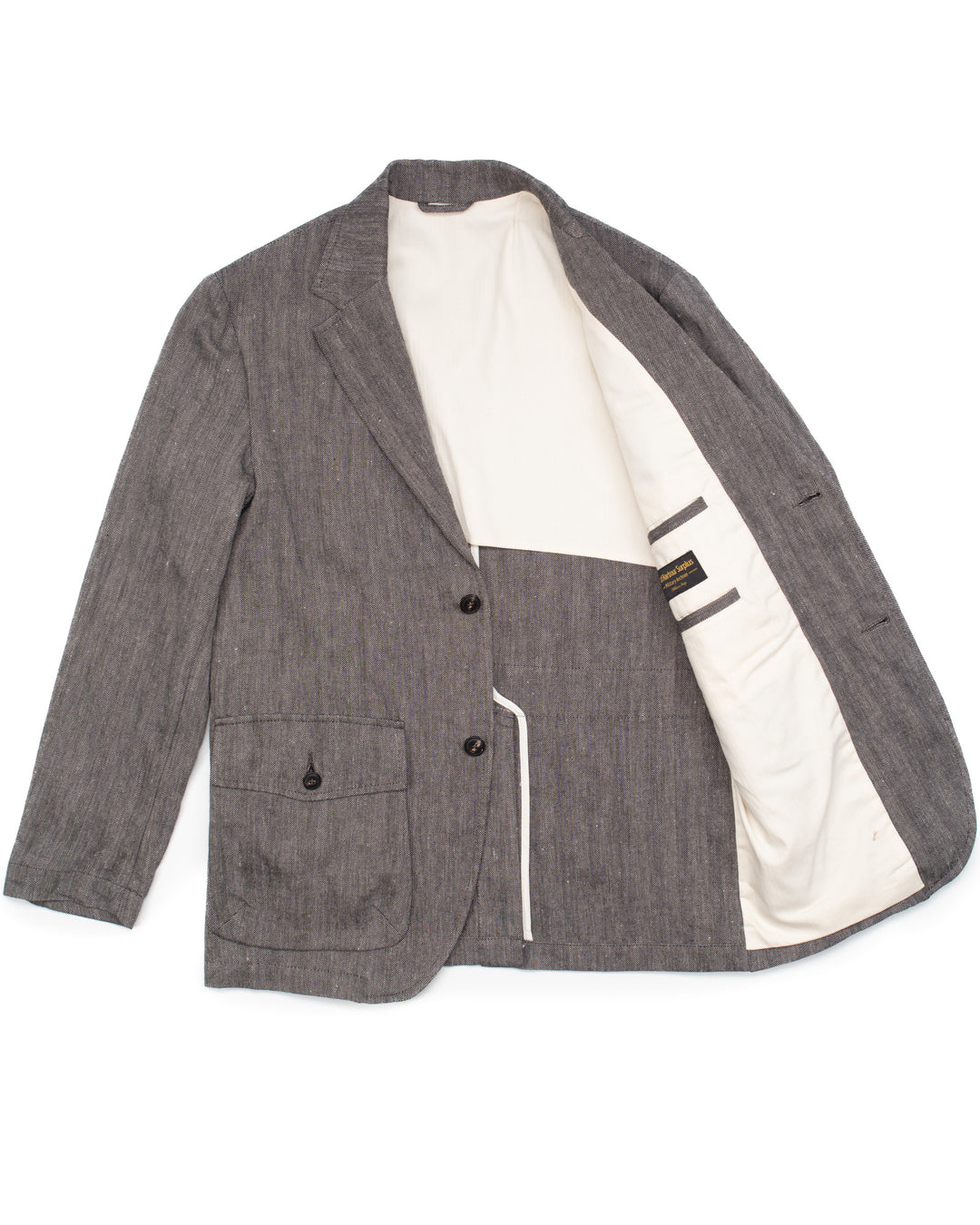 Chester Jacket in Washed Herringbone