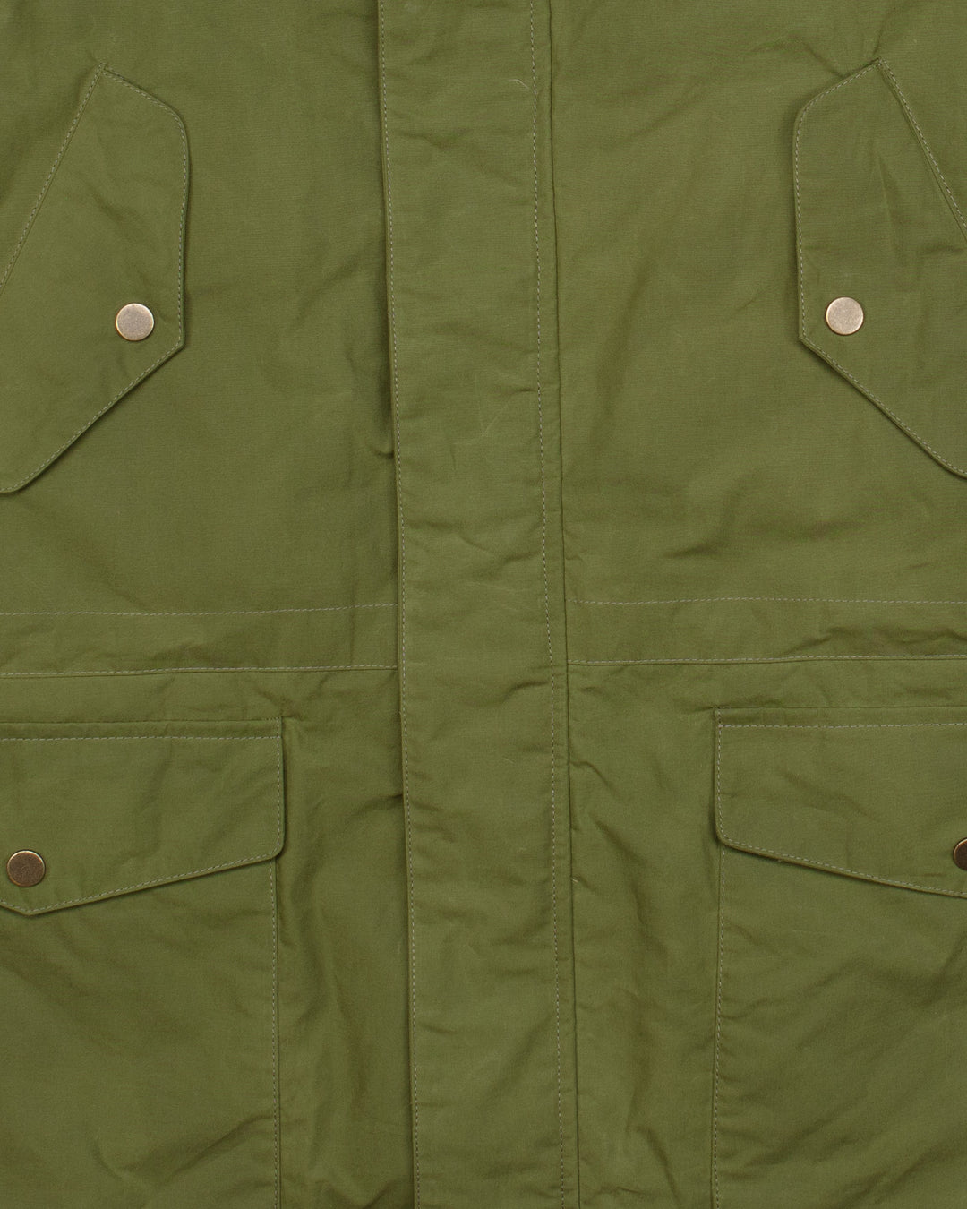 New Bob Short Parka in Forest Dry Wax