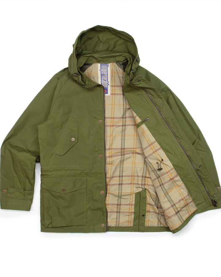 New Bob Short Parka in Forest Dry Wax