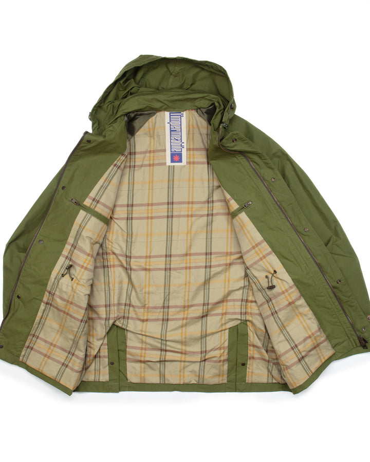 New Bob Short Parka in Forest Dry Wax