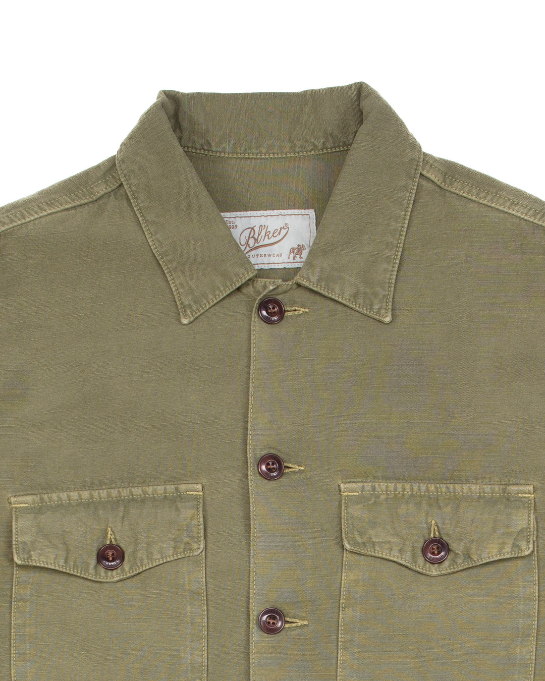 The Acadia Shirt in Military Green