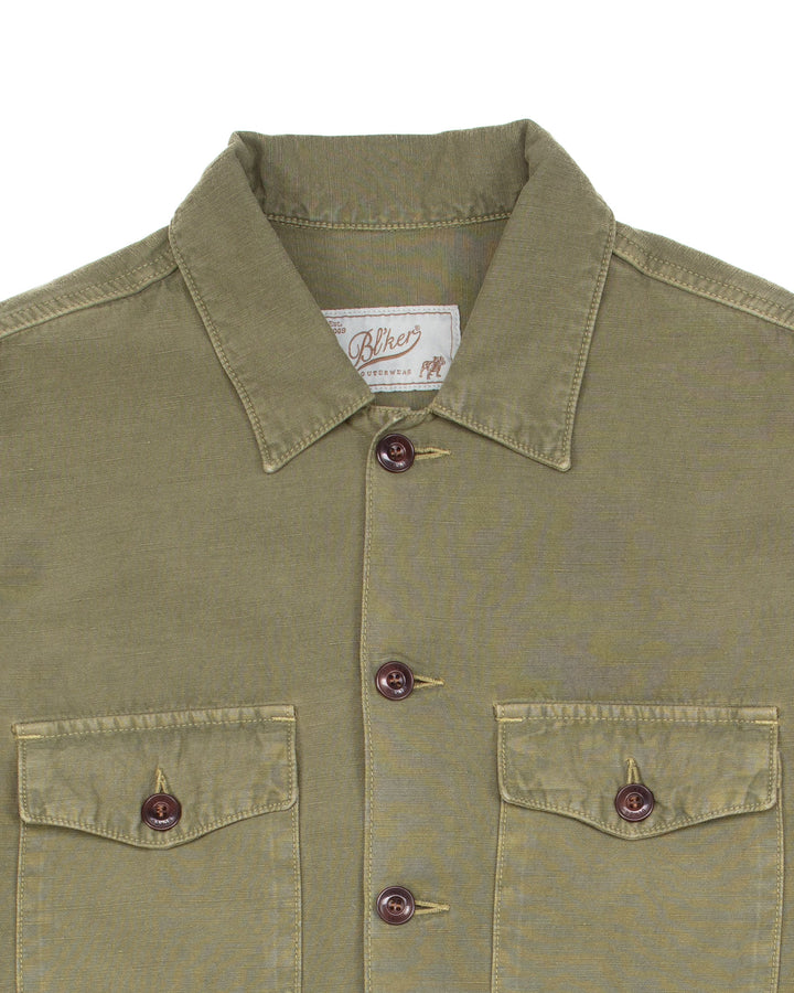 The Acadia Shirt in Military Green