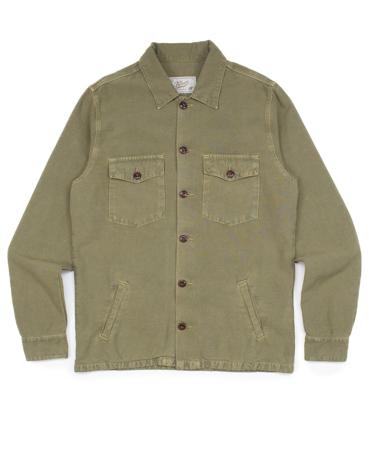 The Acadia Shirt in Military Green