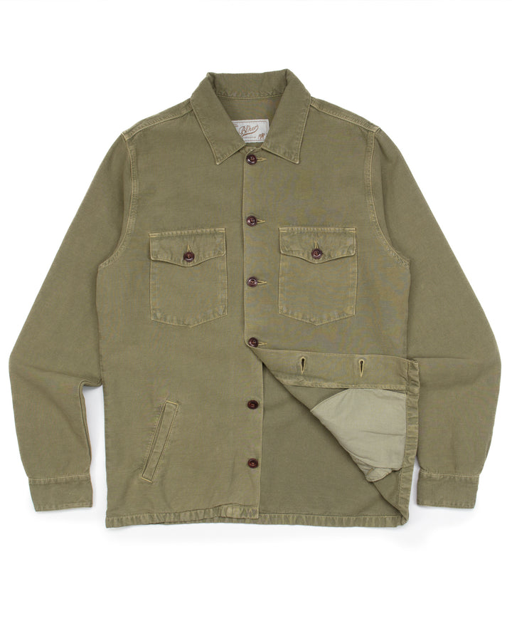 The Acadia Shirt in Military Green