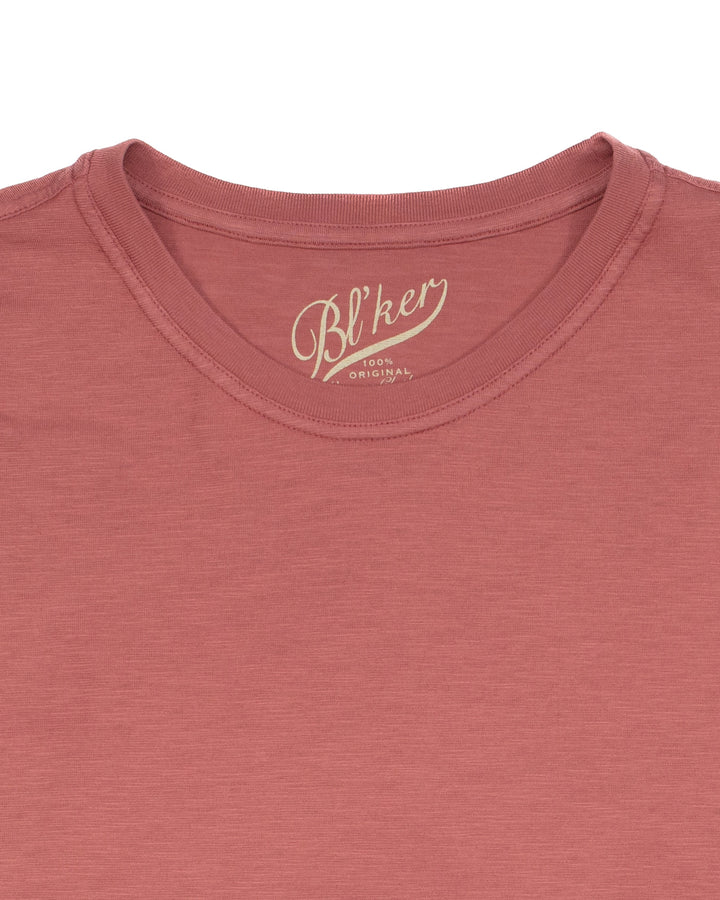 Slub Tee in Faded Red