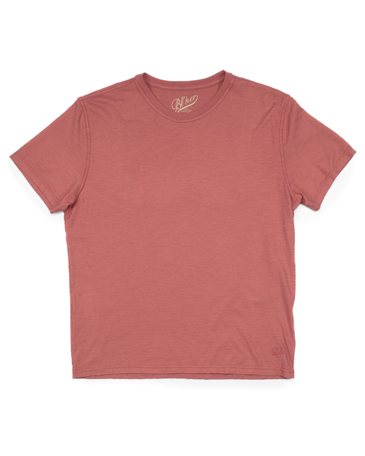 Slub Tee in Faded Red