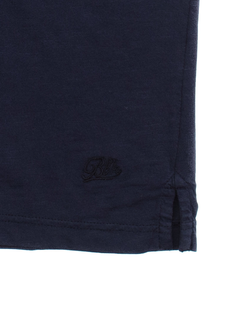 Nassau Polo Shirt in Indigo Slub