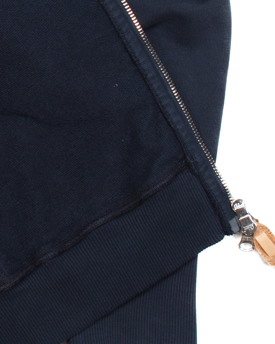 Hooded Full Zip Sweatshirt F203 in Navy