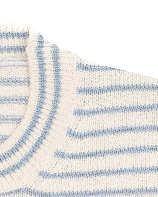 The Nantes Crewneck in Sky Stripe