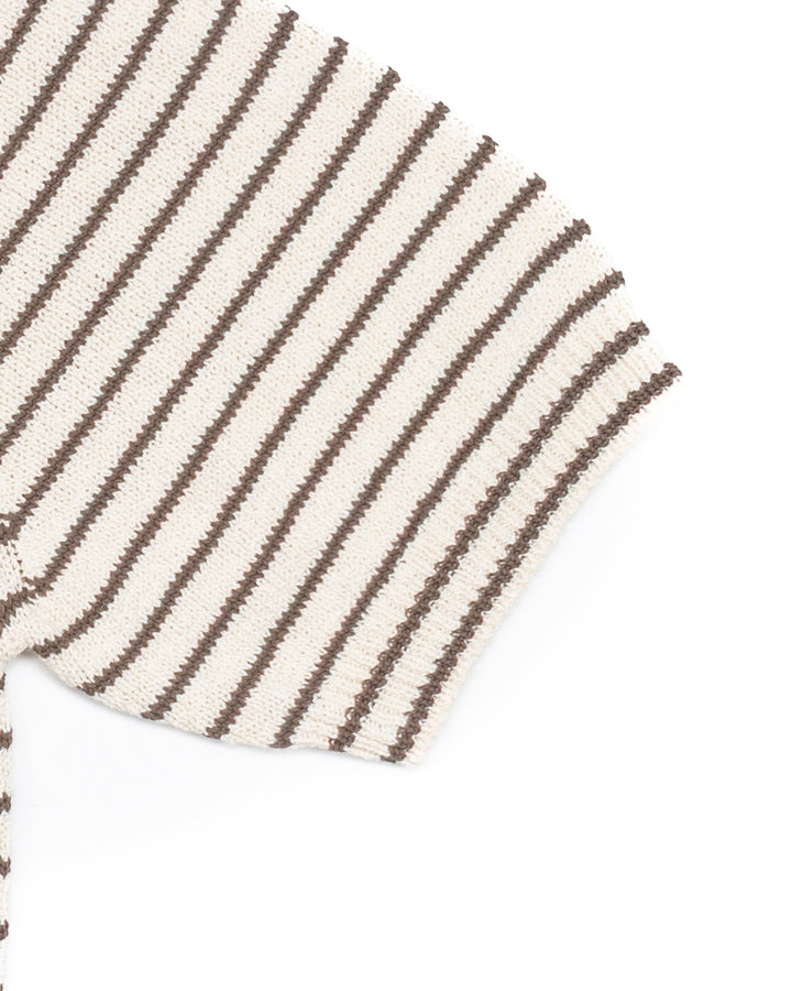 The Nantes Polo in Earth Stripe