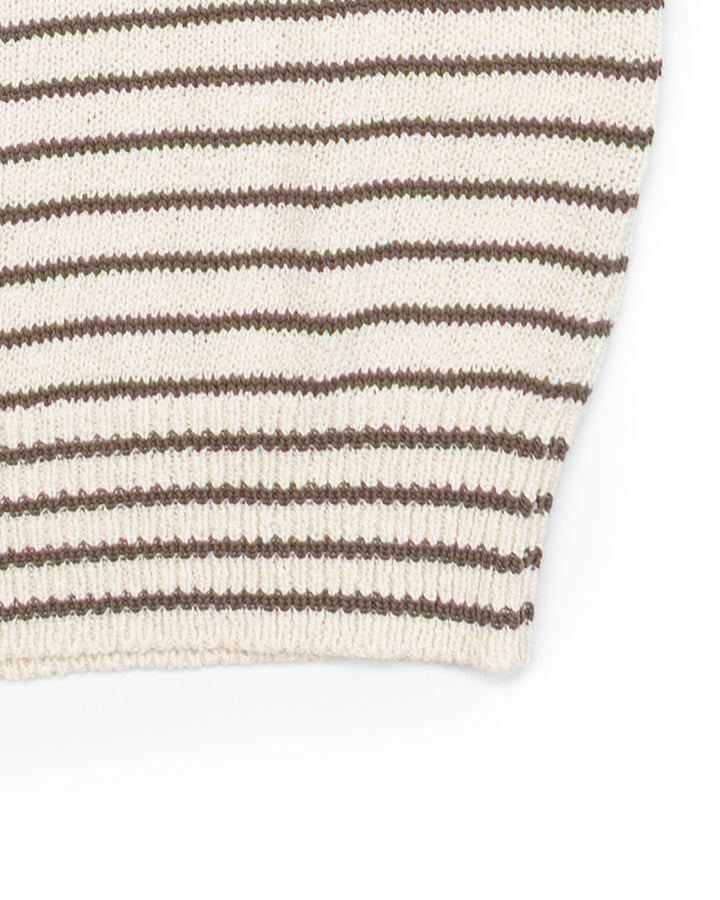 The Nantes Polo in Earth Stripe