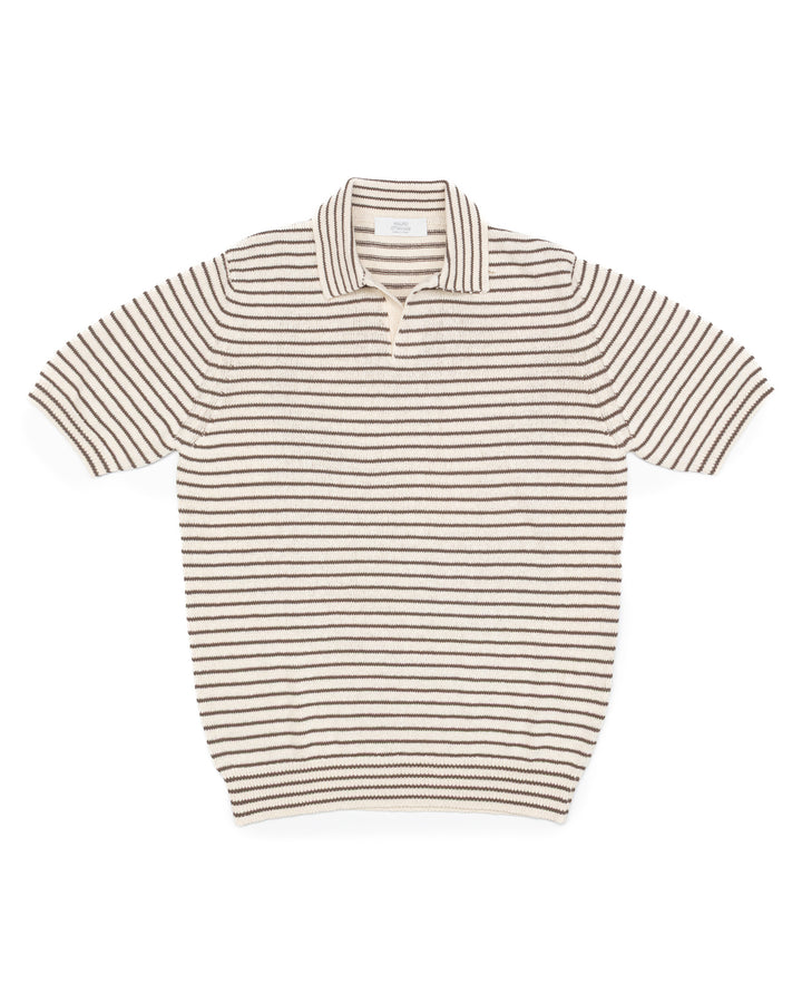 The Nantes Polo in Earth Stripe