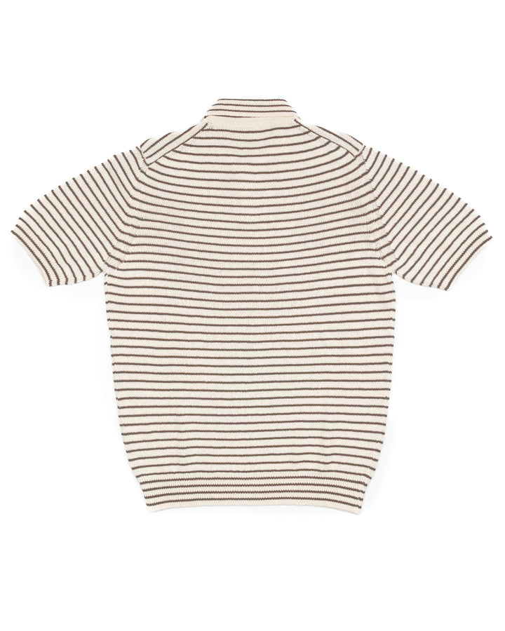The Nantes Polo in Earth Stripe