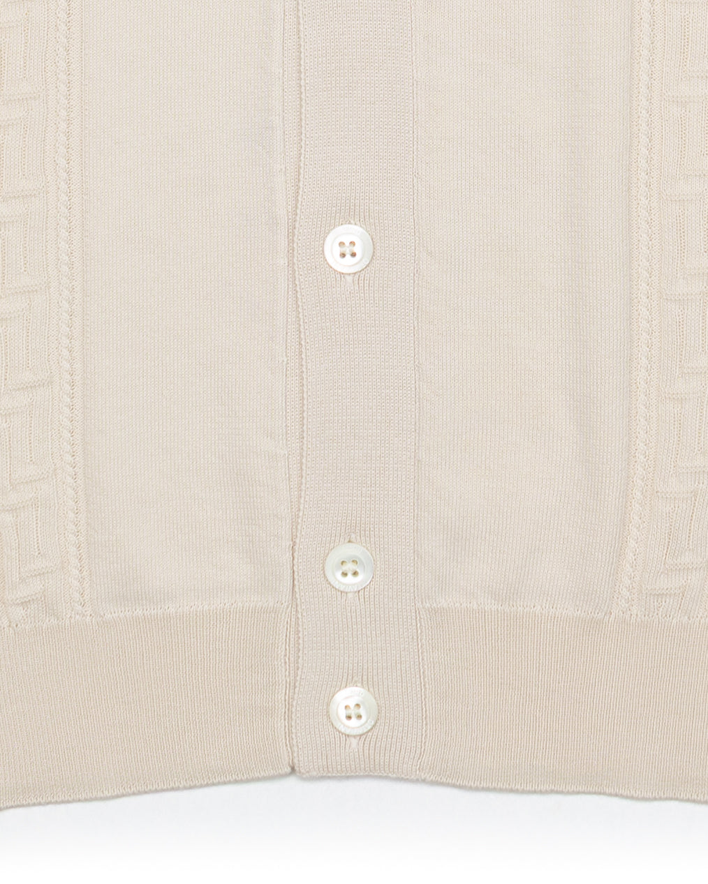 The Greek Key Shirt in Ecru