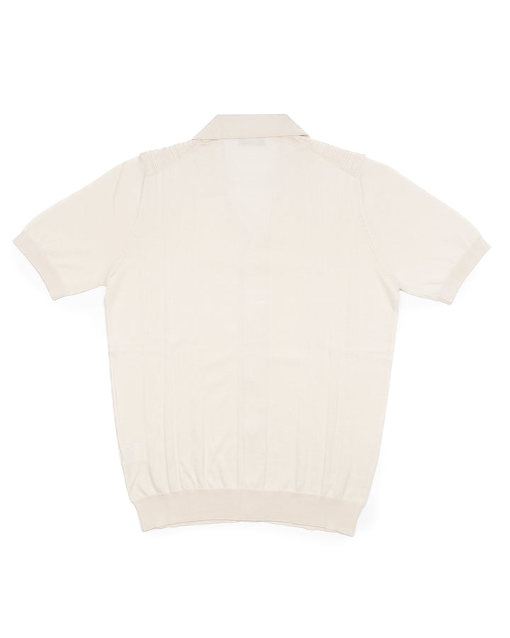 The Greek Key Shirt in Ecru