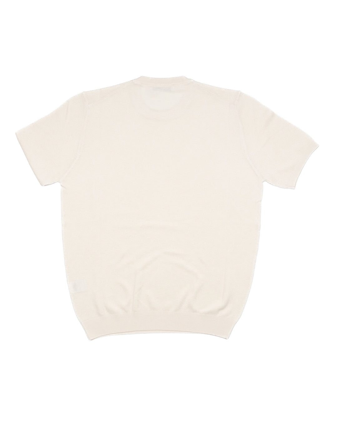 Silk & Cotton Tee in Ecru