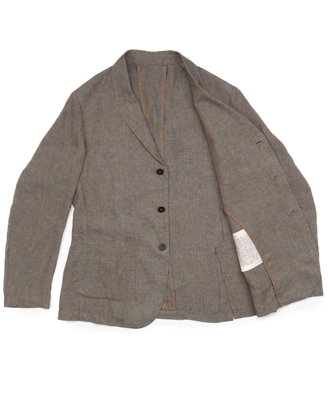 The James Jacket in Copper Green Linen