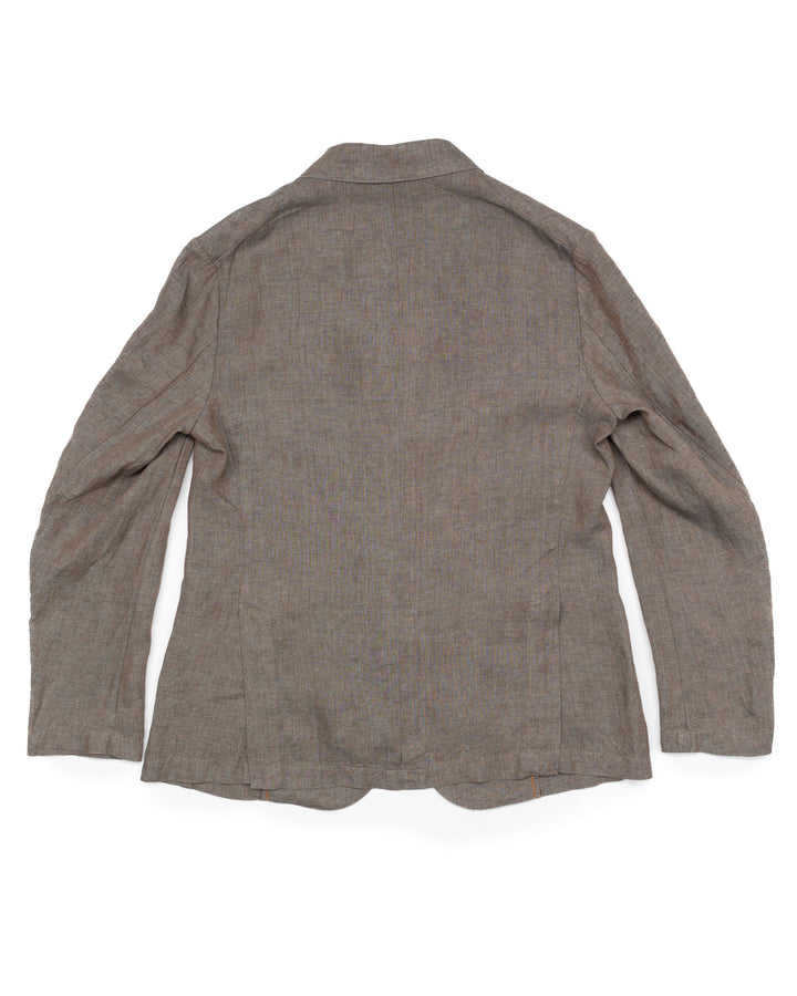 The James Jacket in Copper Green Linen