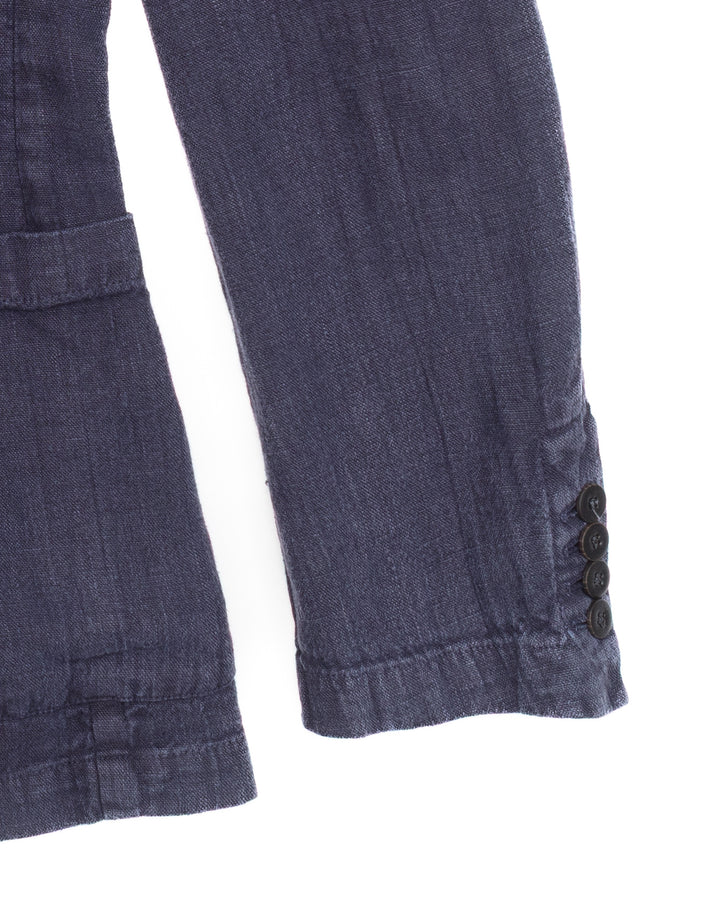 The Alvin Jacket in Indigo Linen