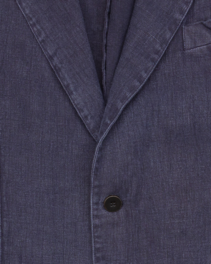 The Alvin Jacket in Indigo Linen