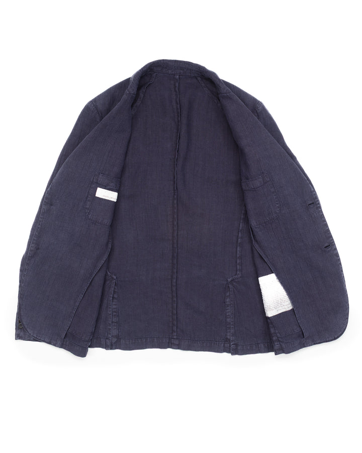 The Alvin Jacket in Indigo Linen