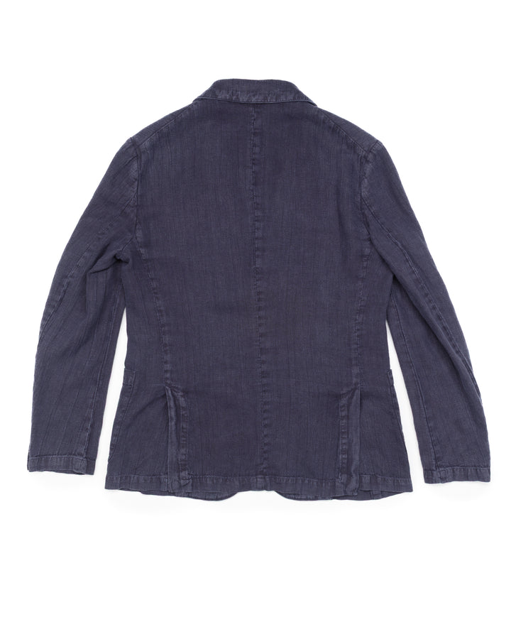 The Alvin Jacket in Indigo Linen