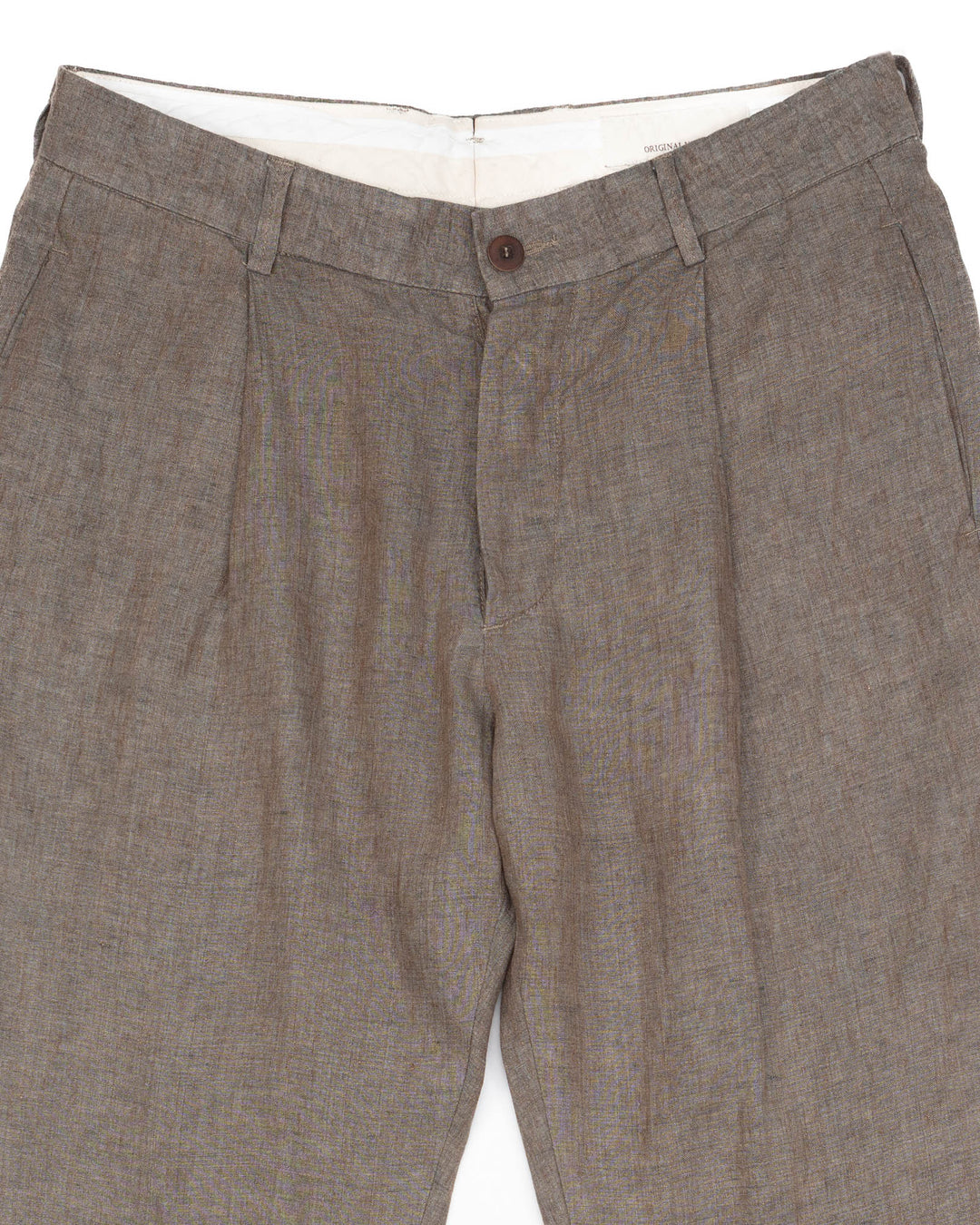 The Sirio Pant in Copper Green Linen
