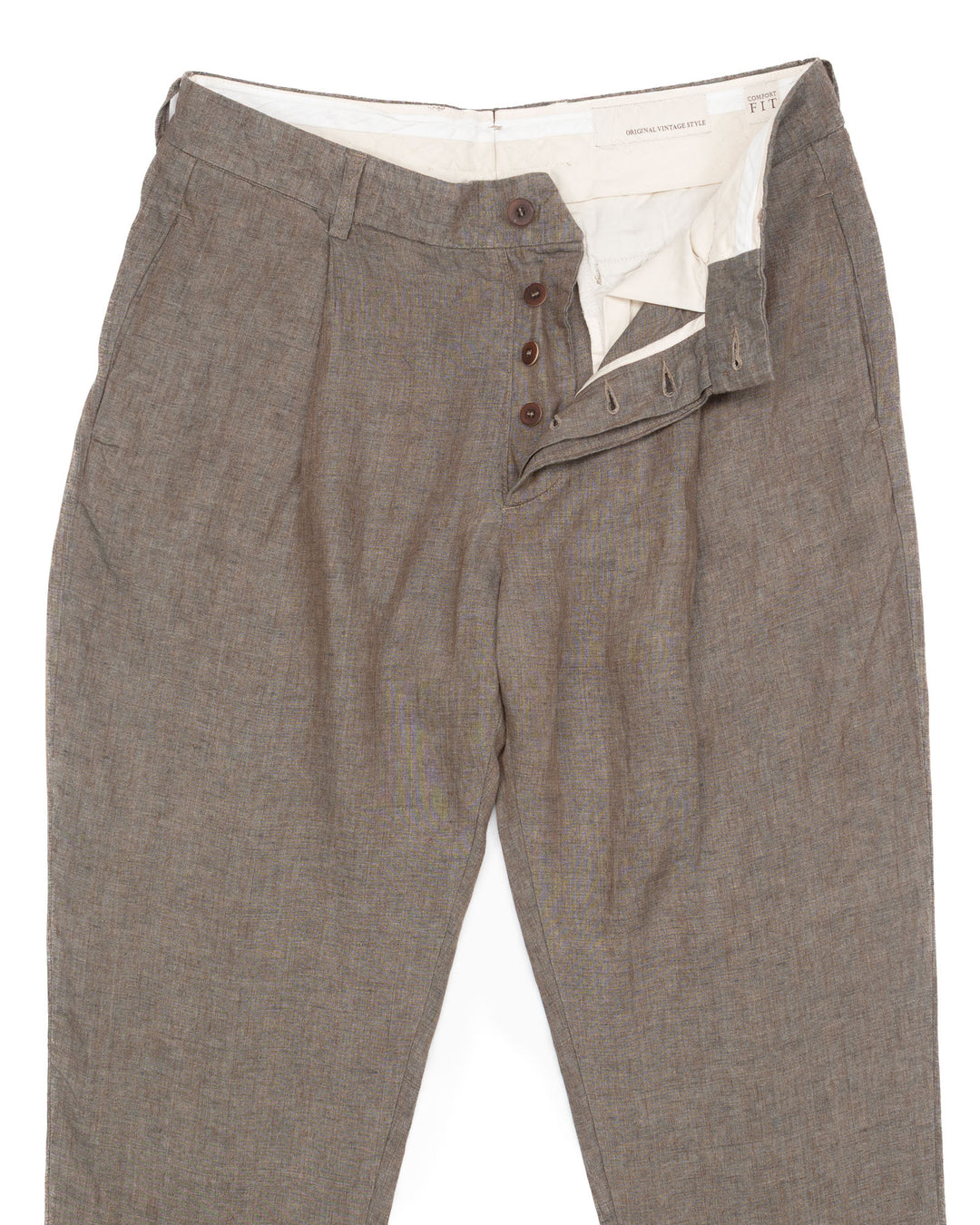 The Sirio Pant in Copper Green Linen